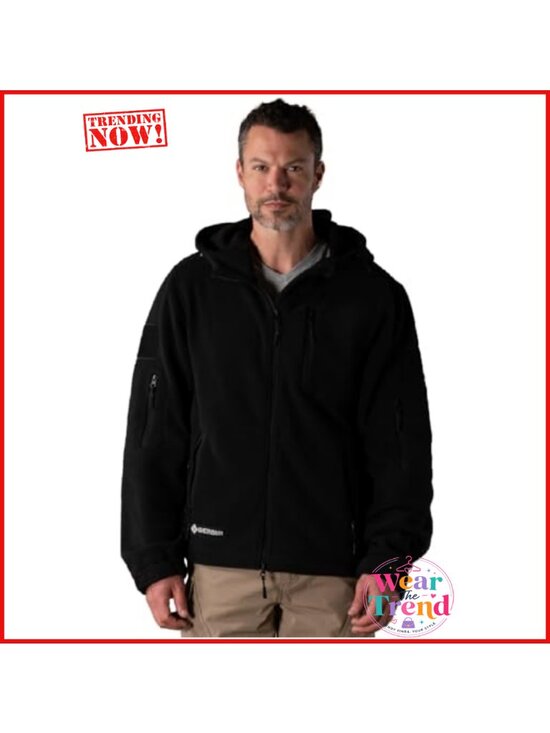 Other - 330GSM Fleece Tactical Hoodie Full Zip Windproof Outdoor Winter Warm Men's S-4XL